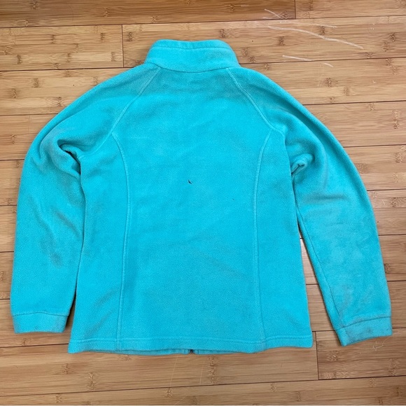 Columbia girl’s fleece approx. size XL, sea foam green. Perfect for a play coat. - Picture 7 of 10
